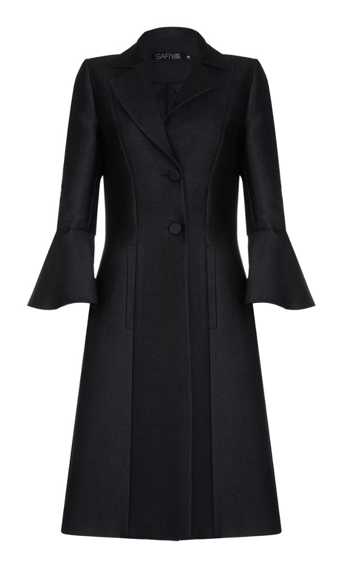 Safiyaa Belaya Bell Sleeve Coat