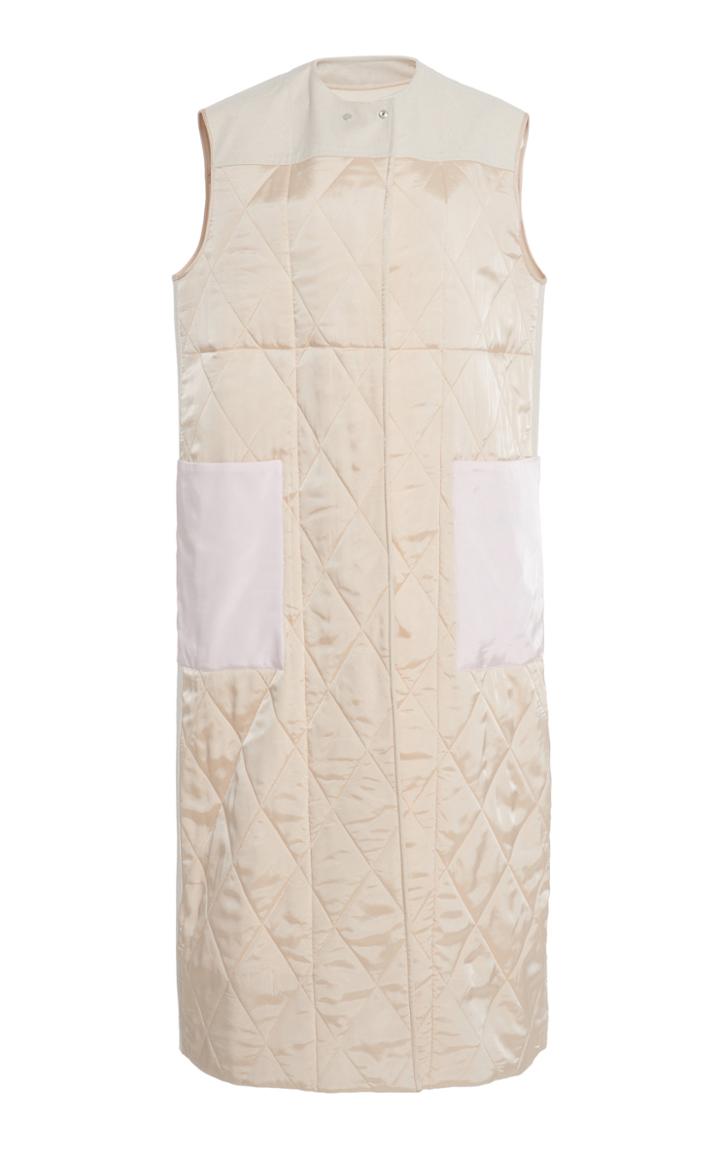 Moda Operandi Jil Sander Quilted Cotton Vest