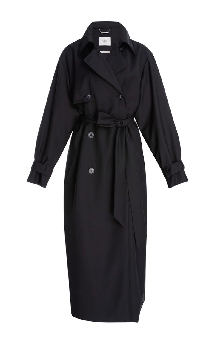 Maison Pre Tailored Wool Trench Coat