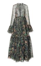 Giambattista Valli Dainty Floral Printed Chiffon Gown