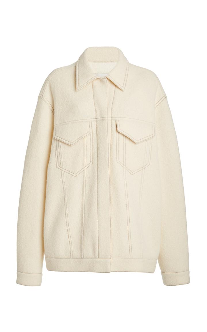 Moda Operandi Nanushka Amador Wool Coat