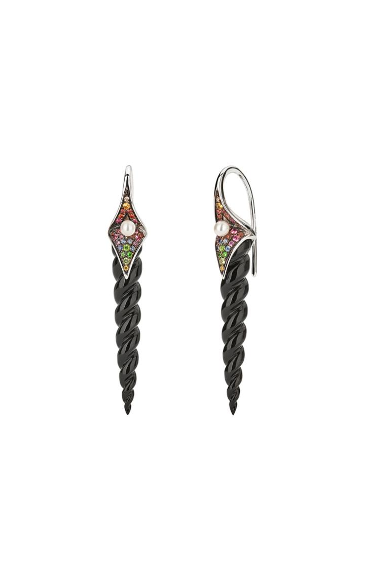 Moda Operandi Venyx Black Unicorn Earrings