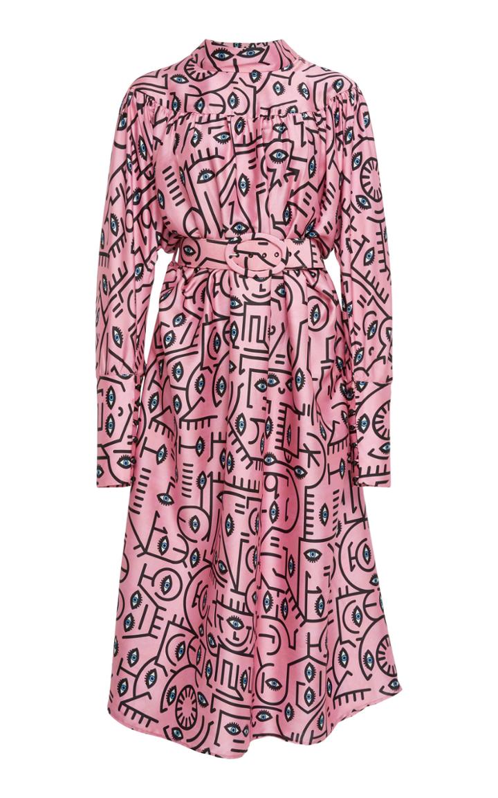 Delfi Collective Anna Eye Print Dress