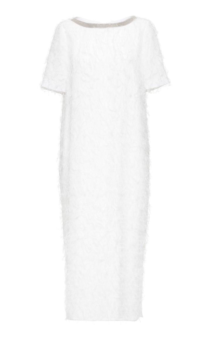 Fabiana Filippi Fringe Shift Midi Dress