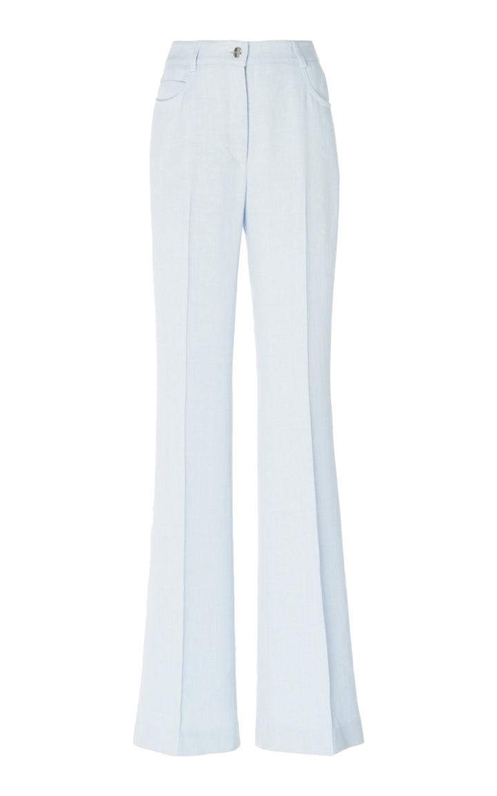 Moda Operandi Akris Farid Mid-rise Linen-blend Boot-leg Pants Size: 2