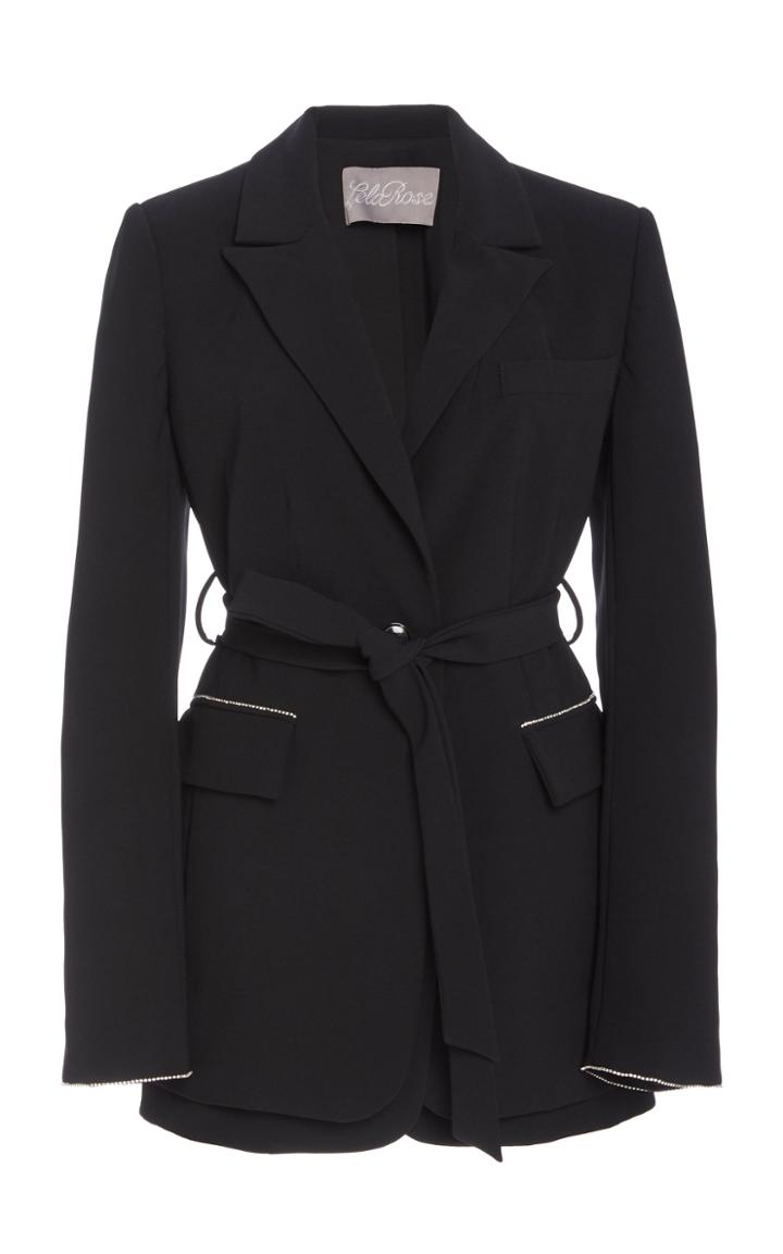 Moda Operandi Lela Rose Double-hem Belted Blazer