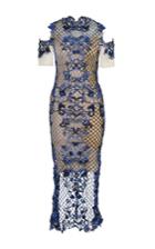 Thurley Rossellini Open Shoulder Midi Dress