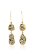 Pippa Small Dazzle Small Double Drop Pyrite Earrings