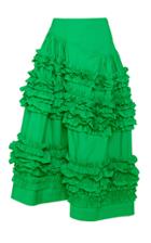 Moda Operandi Molly Goddard Otis Frilled Cotton Midi Skirt