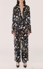 Moda Operandi Jason Wu Collection Floral-print Satin Wide-leg Trousers
