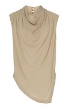 Moda Operandi Proenza Schouler Sleeveless Cowl-neck Silk Top Size: 0