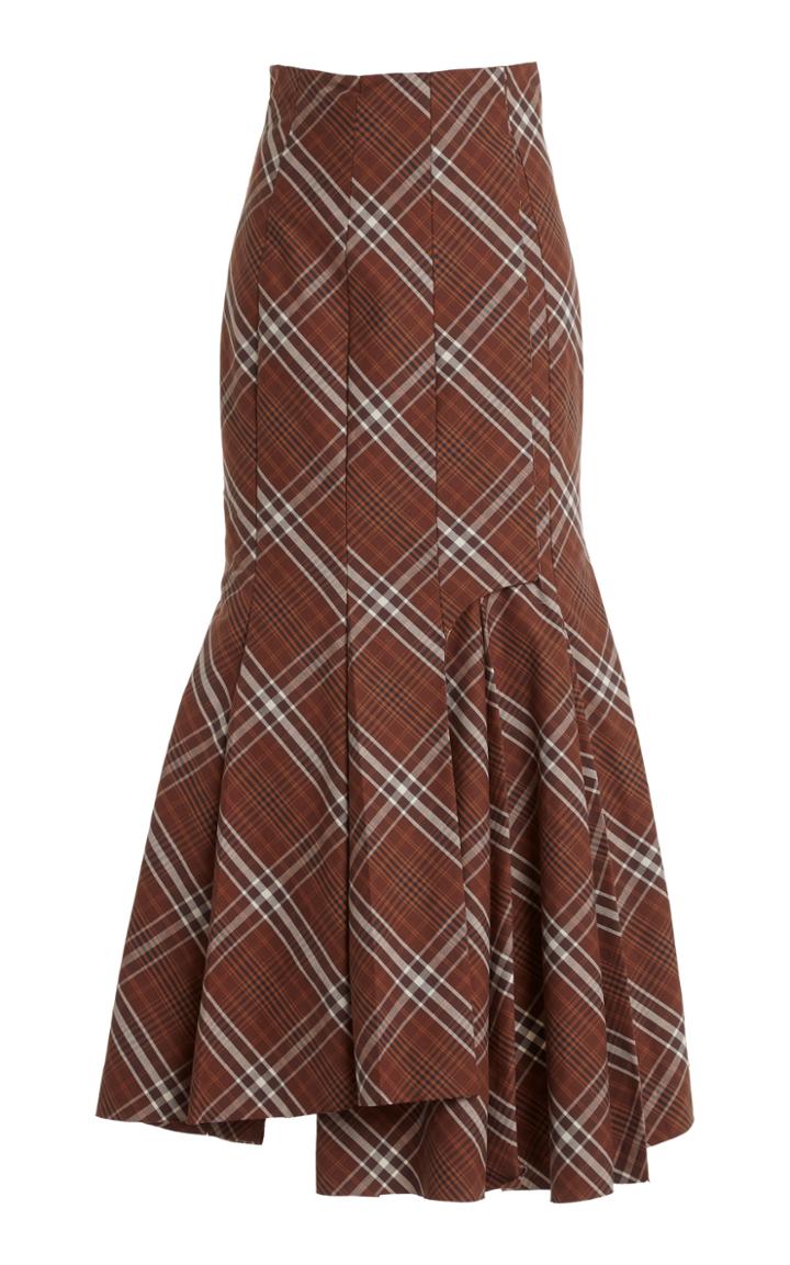 Moda Operandi A.w.a.k.e. Mode Printed Cotton Midi Skirt