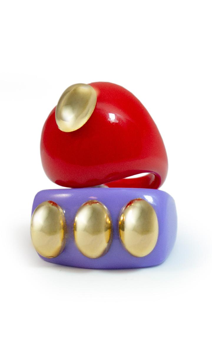 Moda Operandi La Manso Pulp Fiction Set Resin Rings