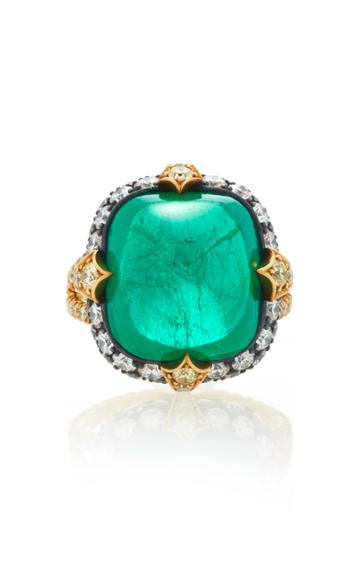 Bayco One-of-a-kind Emerald & Diamond Ring