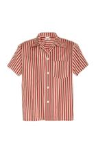 Bode Broad Stripe Bowling Shirt