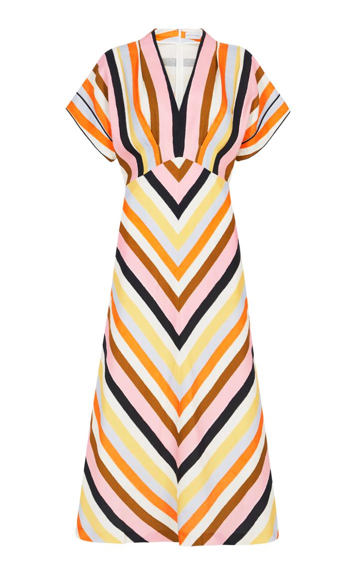Rebecca Vallance Franklin Short Sleeve Midi Dress