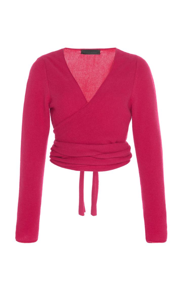 Moda Operandi The Elder Statesman Plaited Ballet Cashmere Wrap Top Size: Xxs