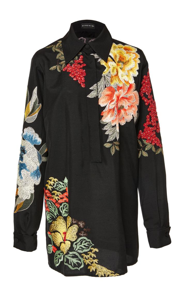 Etro Floral Silk Shirt