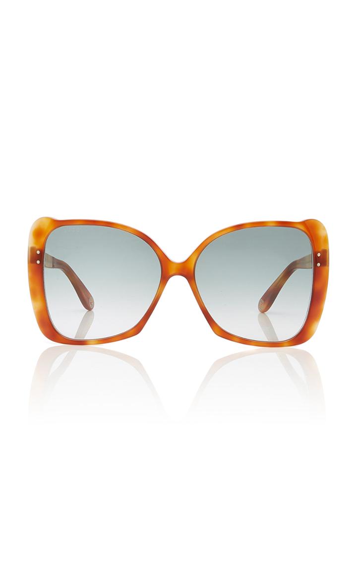 Moda Operandi Gucci Butterfly-frame Tortoiseshell Acetate Sunglasses