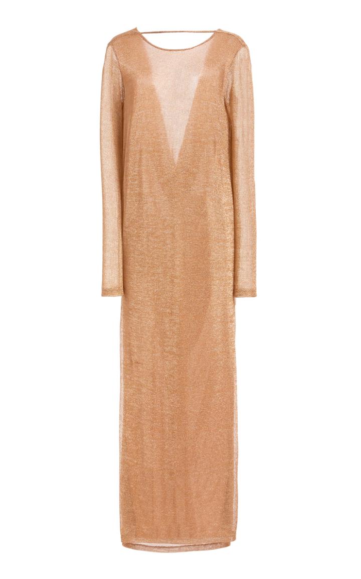 Kalmanovich Draped Cowl Back Maxi Dress
