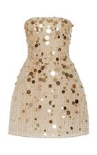 Moda Operandi Monique Lhuillier Paillette-embellished Tulle Cocktail Dress Size: 2