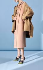 Rochas Double Breasted Wool Military Trench Coat