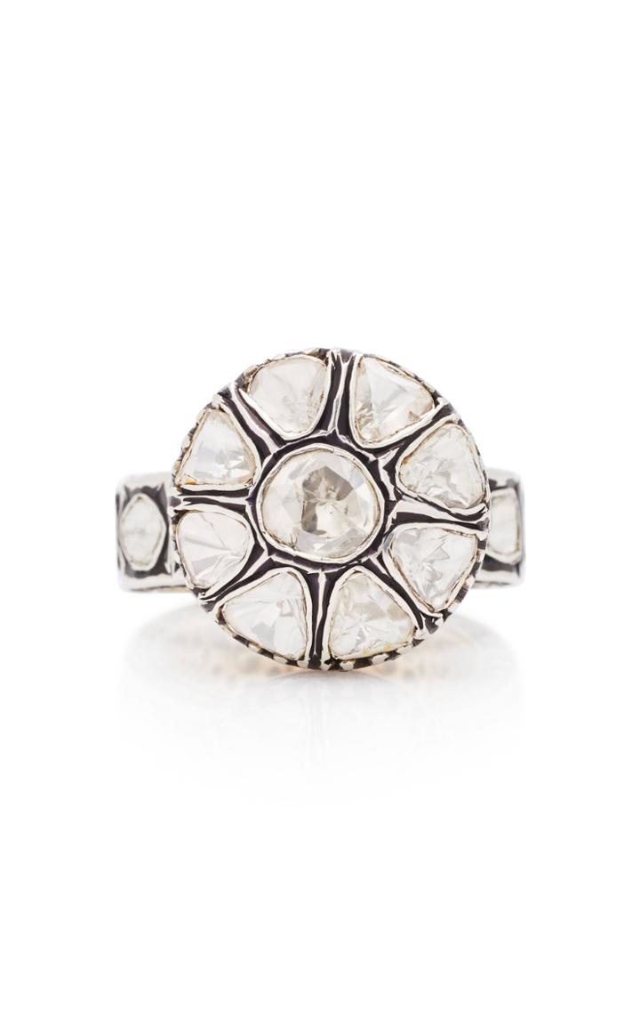 Sanjay Kasliwal 14k Gold Filigree Diamond Ring
