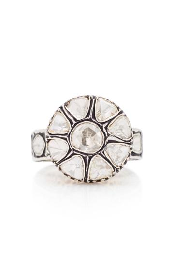 Sanjay Kasliwal 14k Gold Filigree Diamond Ring