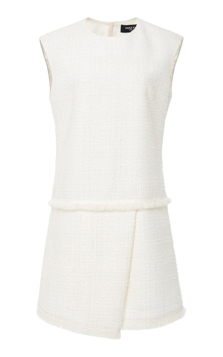 Paule Ka Tweed Gaze Asymmetrical Dress
