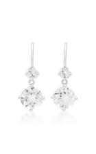 Jane Taylor White Topaz 14k White Gold Drop Earrings