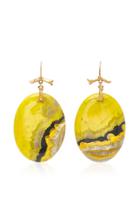 Annette Ferdinandsen Bumble Bee 18k Gold Jasper Earrings