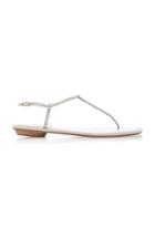 Rene Caovilla Crystal-embellished Satin Sandals Size: 36