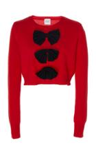 Madeleine Thompson Vulcan Bow-embellished Cashmere Sweater