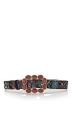 Roberto Cavalli Sfera Fashion Belt In Enchanted Garden