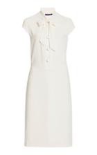 Ralph Lauren Carlisle Tie-neck Crepe Midi Dress
