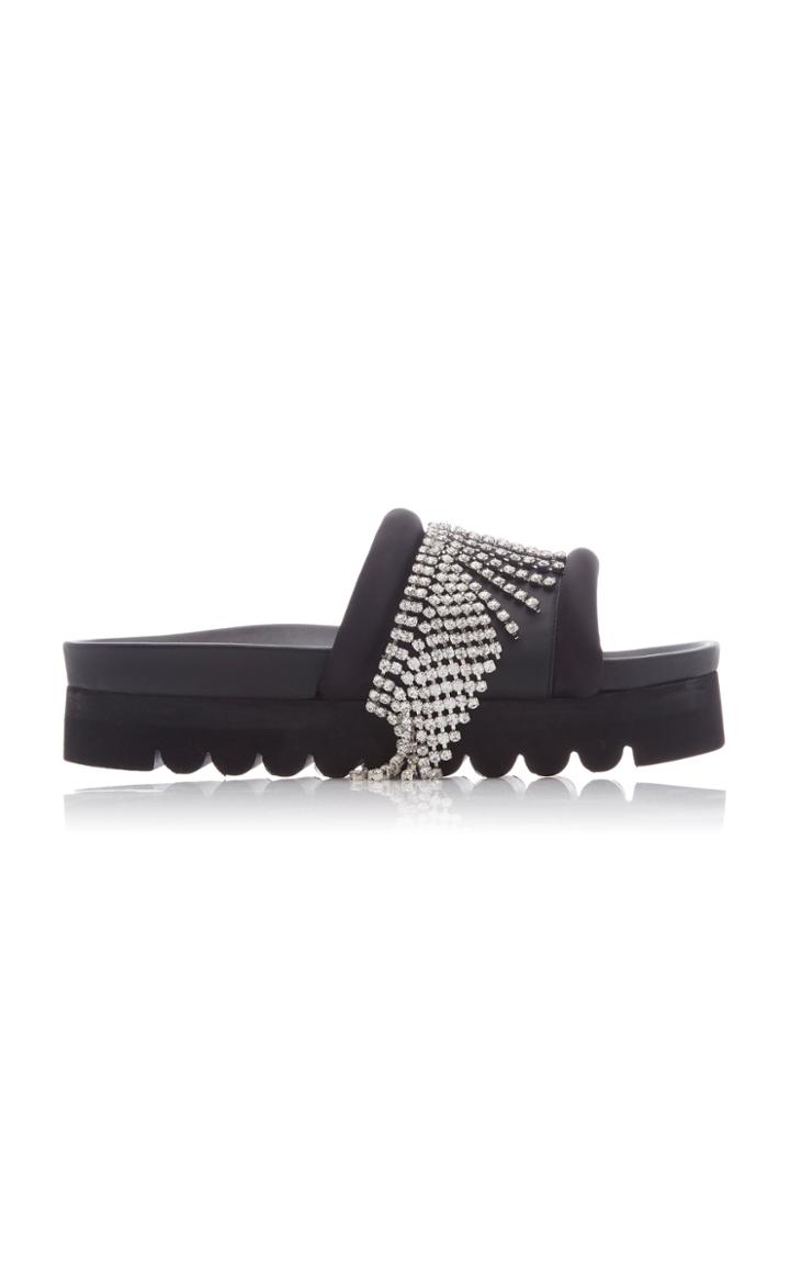 Area Crystal Fringe Platform Slides