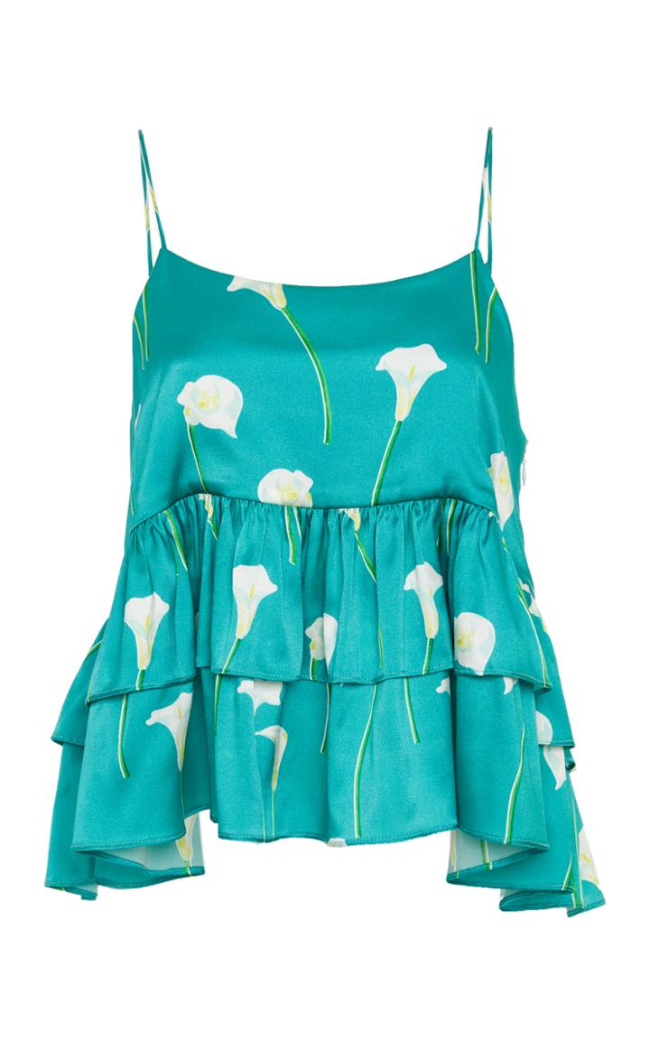 Caroline Constas Nadine Silk Top