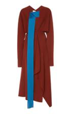 Victoria Beckham Asymmetric Draped Crepe Dress