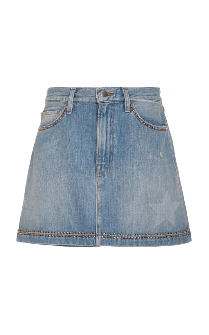 Frame Denim Le Mini Skirt Studded