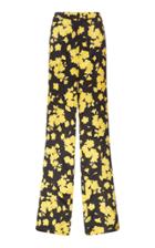 Rochas Pigiam Trousers With Printed Flowers