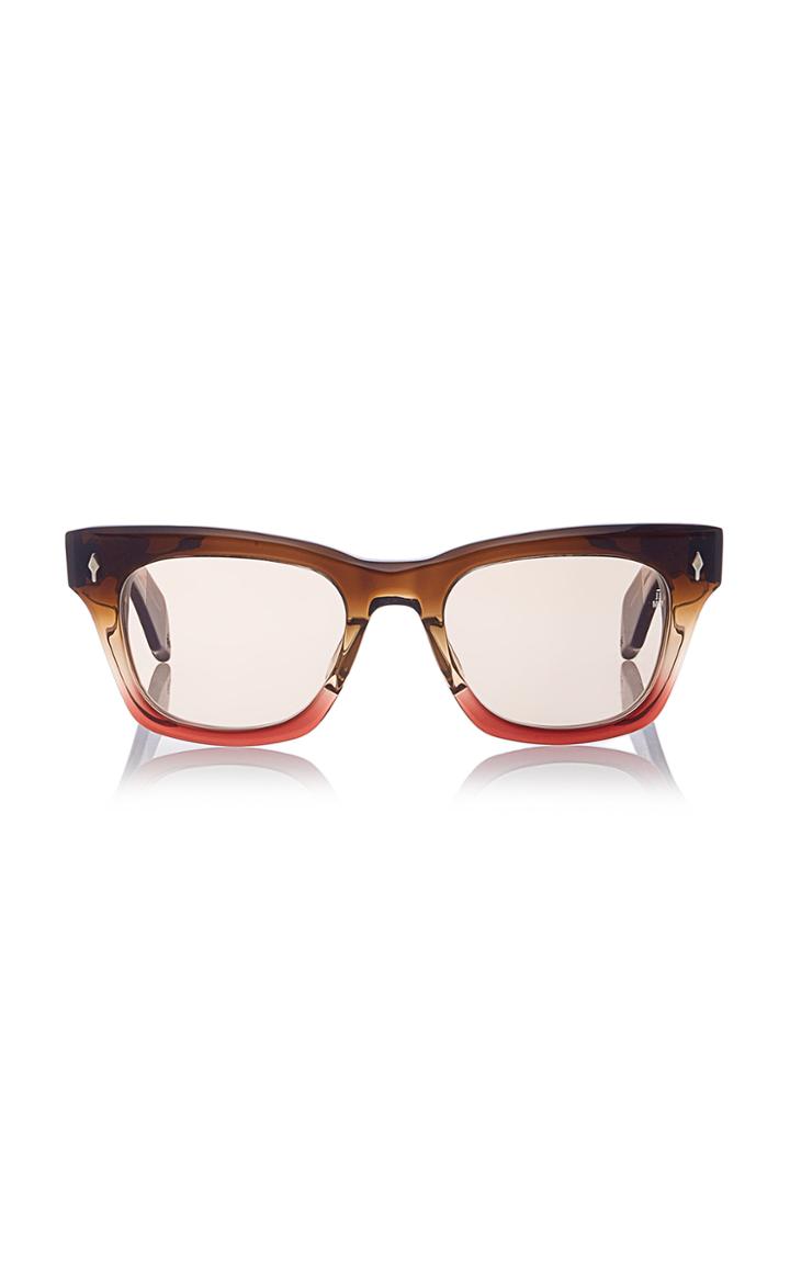 Jacques Marie Mage Two-tone Square-frame Acetate Sunglasses