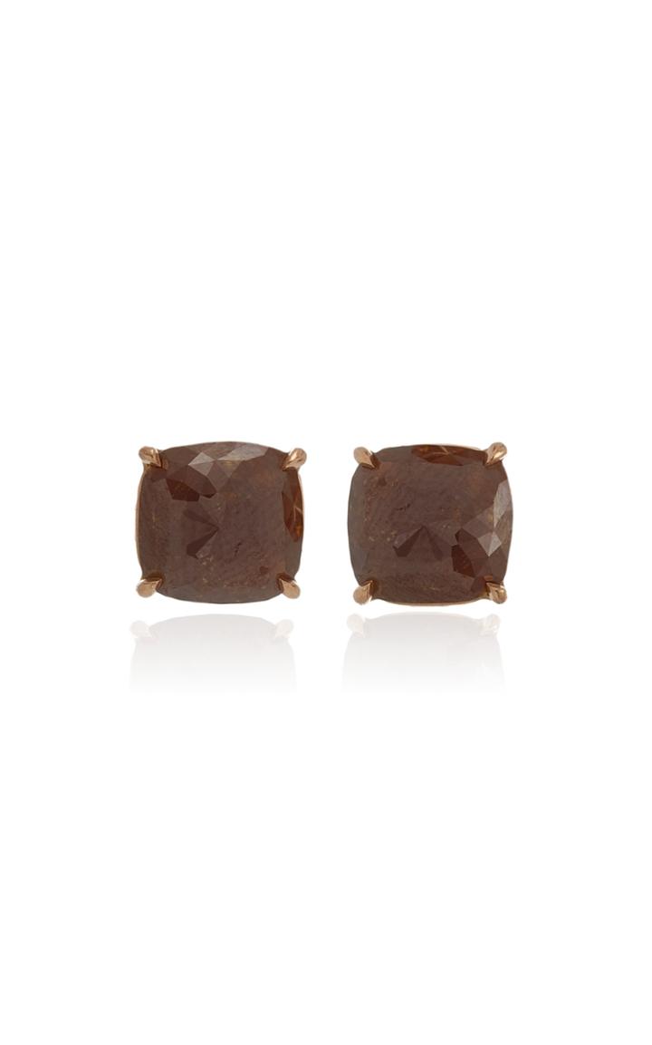 Moda Operandi Nina Runsdorf Red Rough Diamond Studs