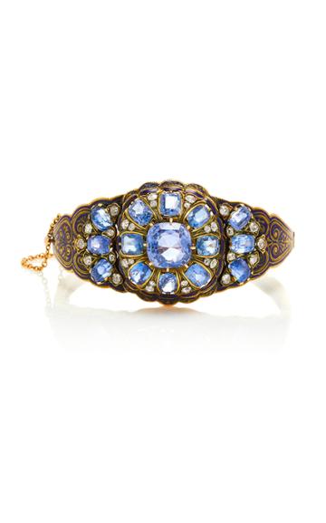 Eleuteri Victorian Sapphire Bangle Bracelet