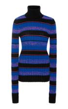 Maison Margiela Striped Ribbed Wool-blend Turtleneck Sweater