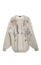 Alena Akhmadullina Mink Trim Cashmere Sweater