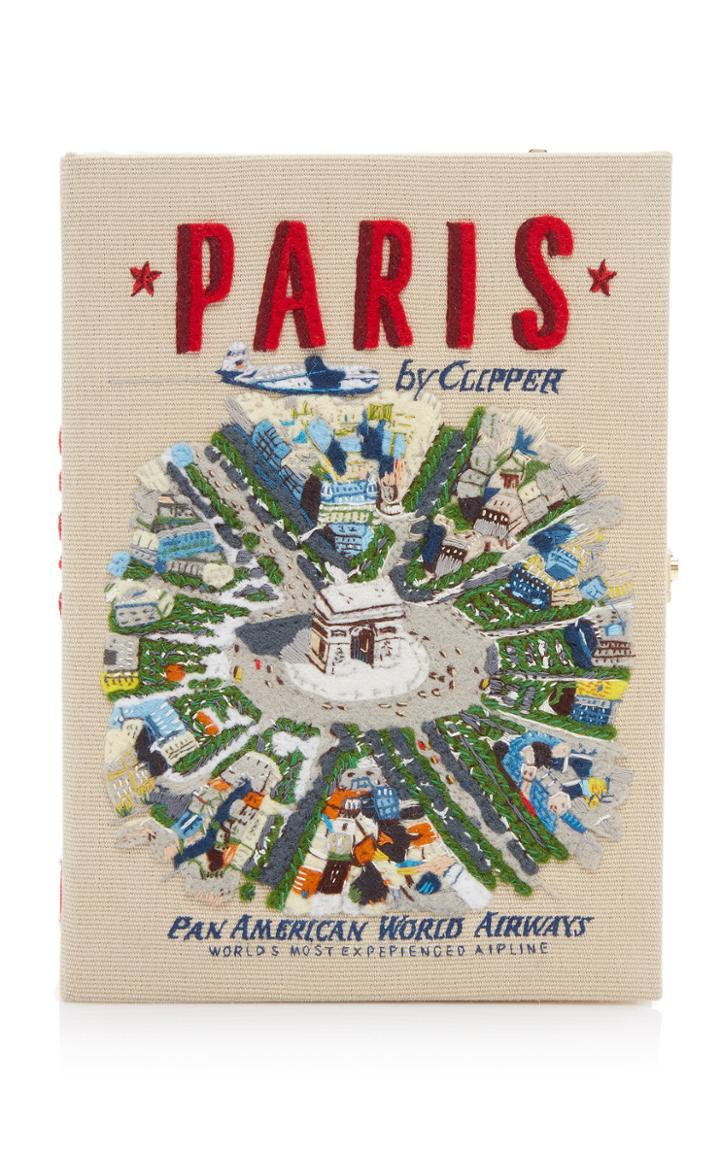 Moda Operandi Olympia Le-tan Paris Embroidered Canvas Clutch