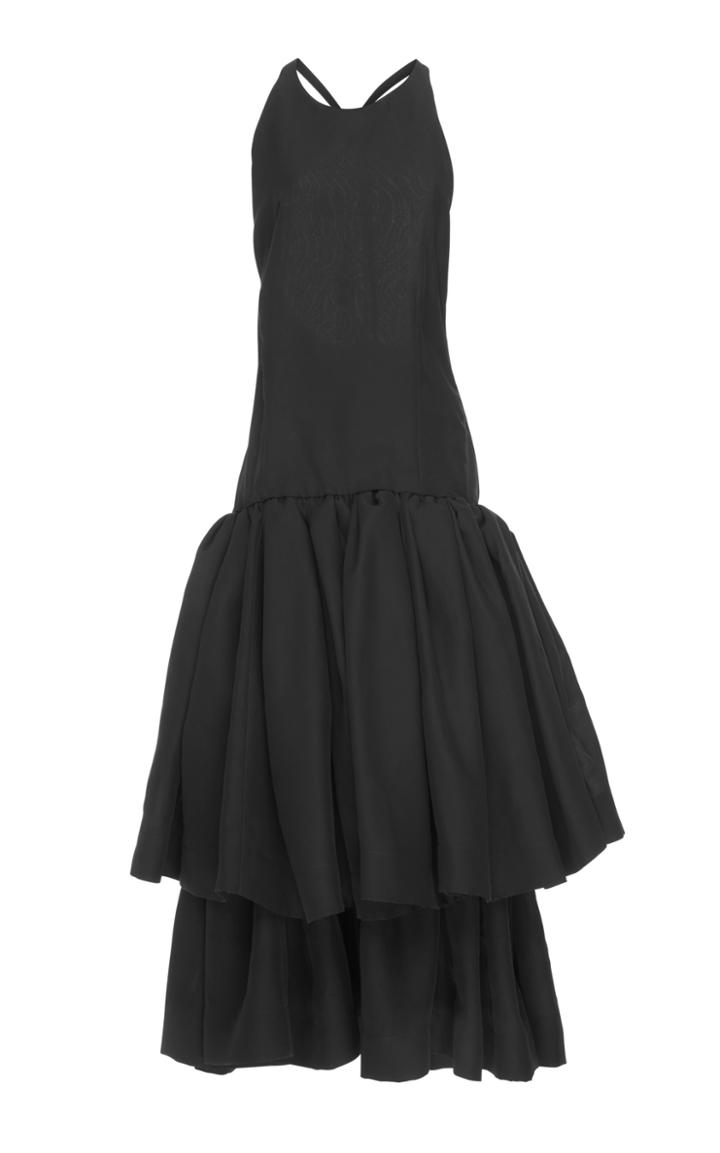Rochas Silk Organza Gown With Open Back