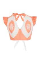 Sophia Kah Maria Elisa Lace Applique Top