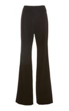 Pamella Roland Embroidered Wide-leg Silk Pants