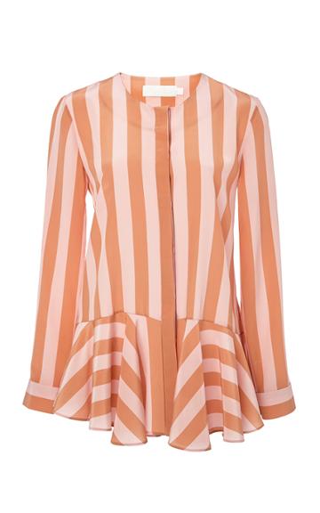 Kaelen Long Sleeve Peplum Shirt